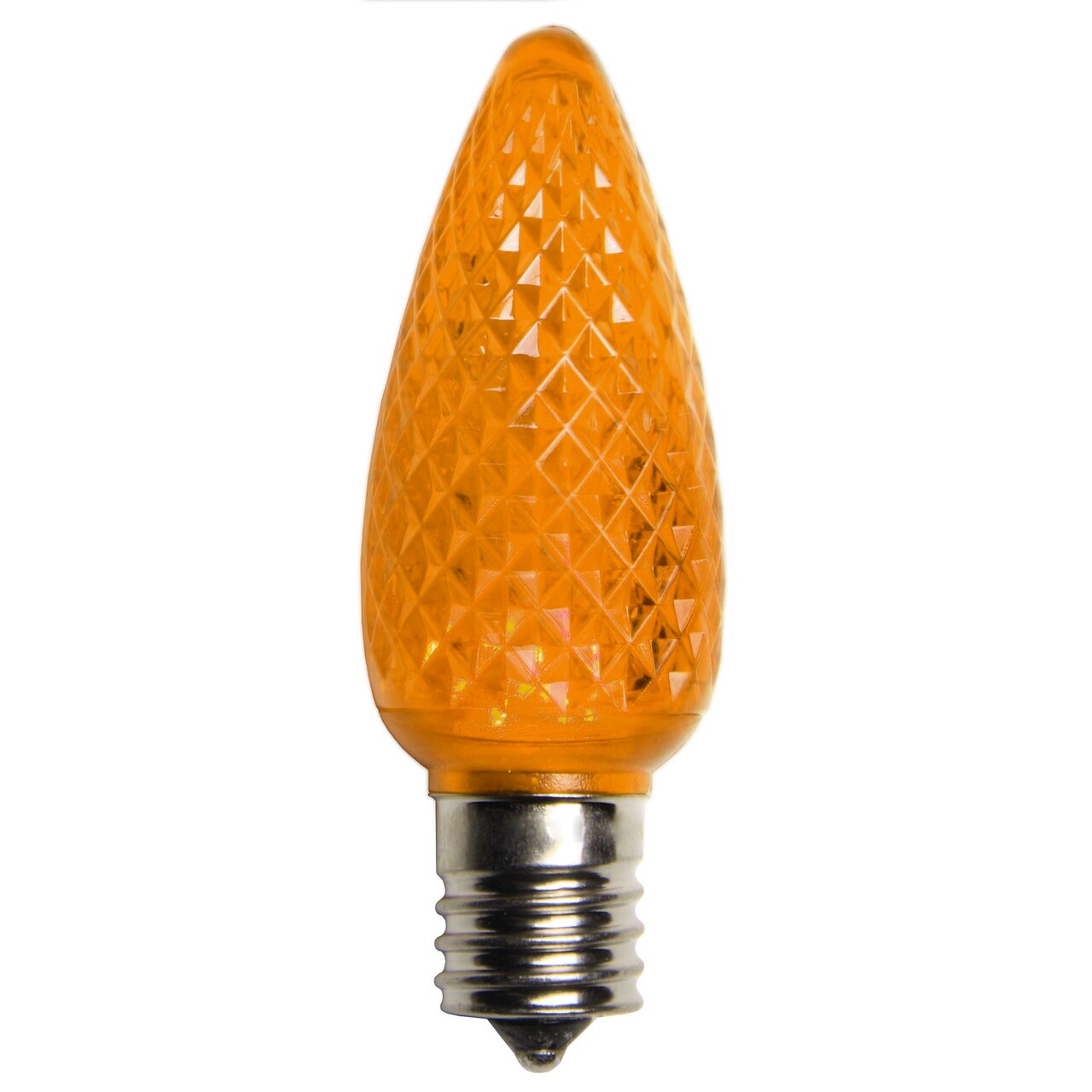 Sienna LED Faceted C9 Christmas Replacement Bulbs - Orange - Pack of 4